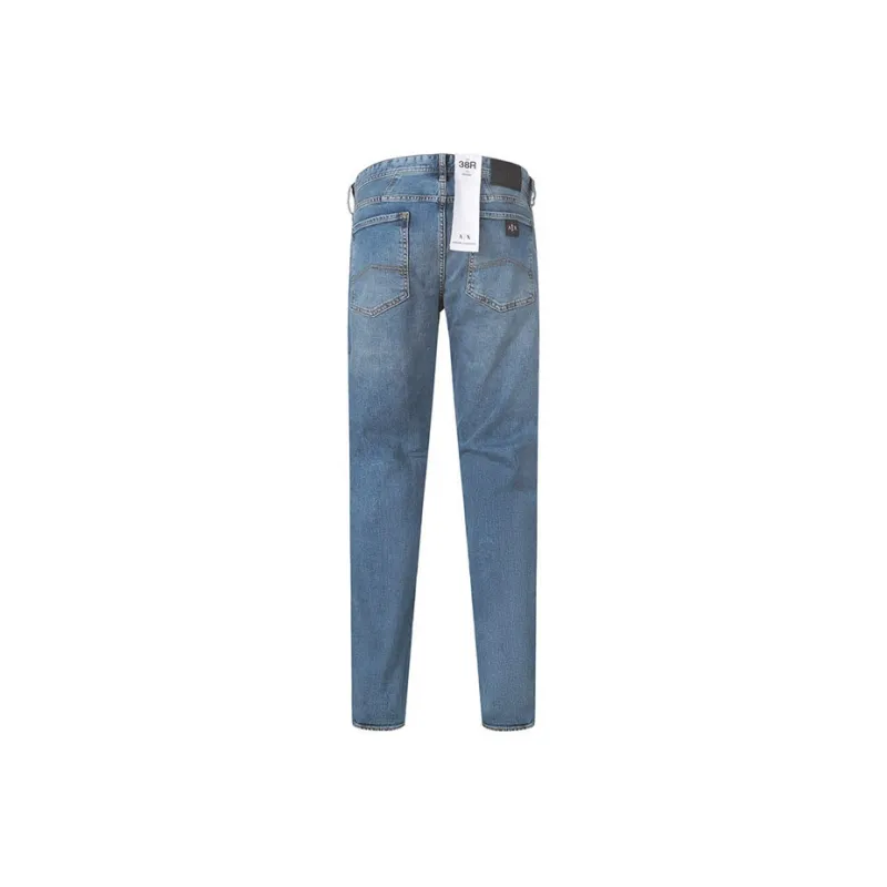 ARMANI EXCHANGE FW22 Slim Fit Pants Jeans Men's Light Indigo-1