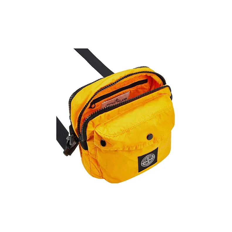 STONE ISLAND Small Square Bag Shoulder Bag Crossbody Bag Unisex Yellow-3