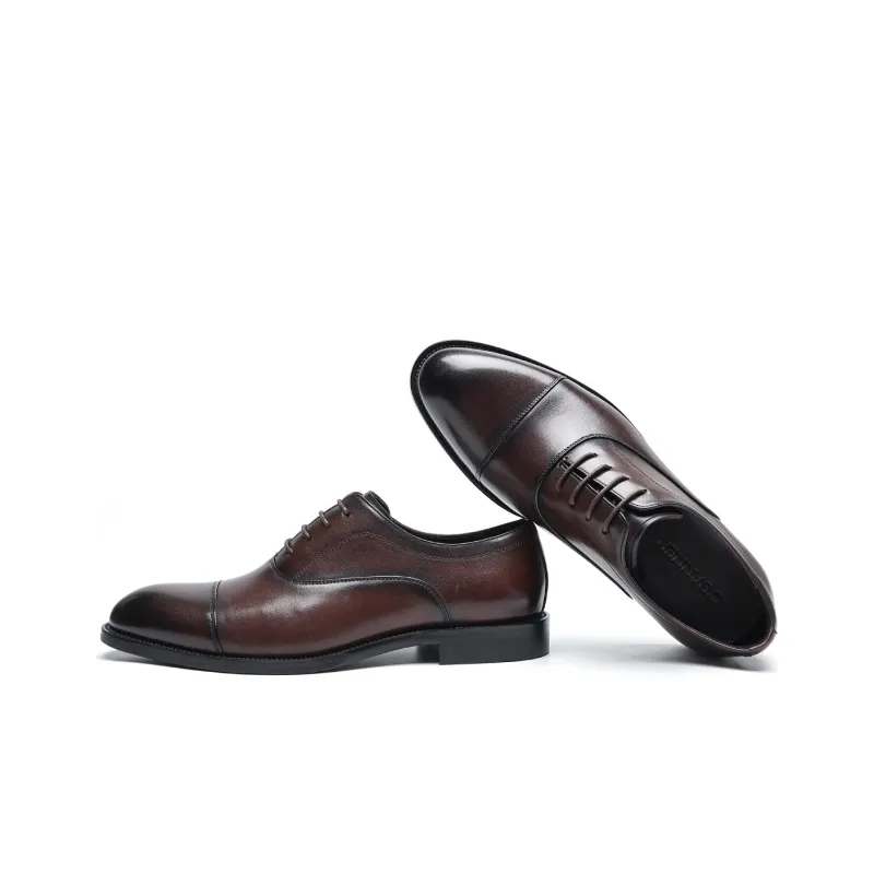 C°BANNER Dress Shoes Men Low-Top Brown-1