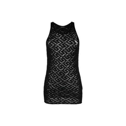 VERSACE Tank Tops Men Black