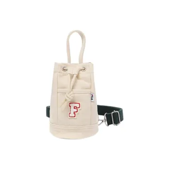 FILA Cotton Bucket Bag, Shoulder Bag, Crossbody Bag Mini Unisex Ecru