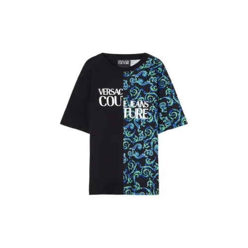 VERSACE JEANS COUTURE T-Shirts Men Black, Blue, Multicolor