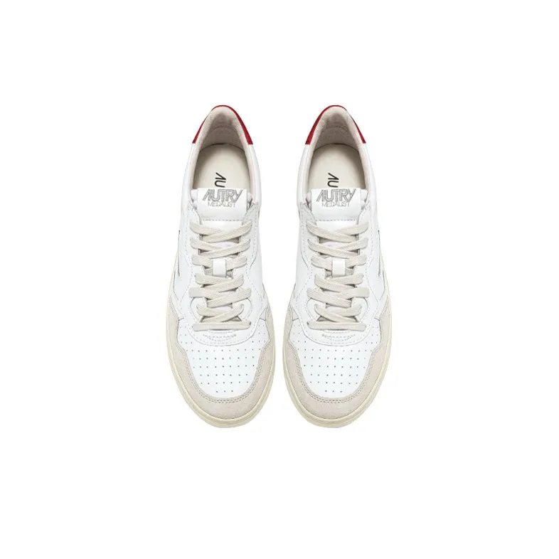 AUTRY Medalist Low 'White Red Suede' Women's-2