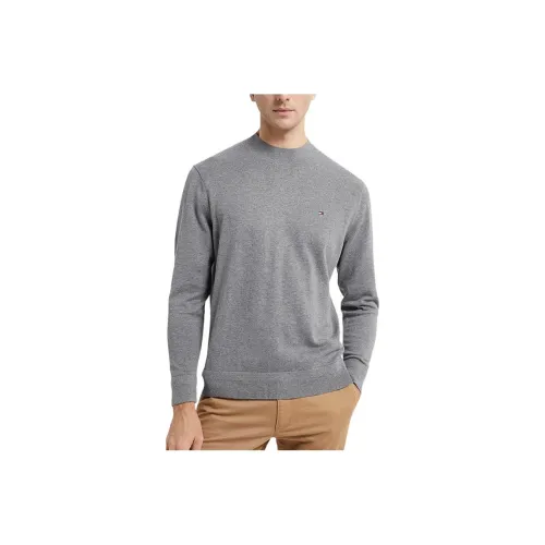 Tommy Hilfiger Cashmere Sweaters Men Gray