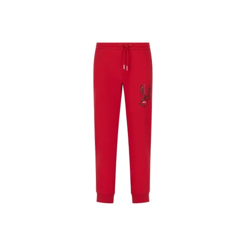 ARMANI EXCHANGE Knitted Sweatpants Men Red