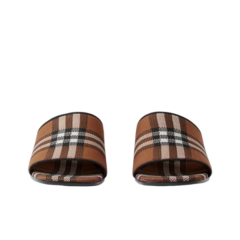 Burberry Check Block-heel Mules-2
