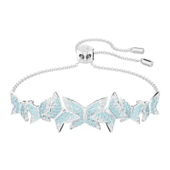 Swarovski Lilia Rhodium Plated Bracelets Women's Blue