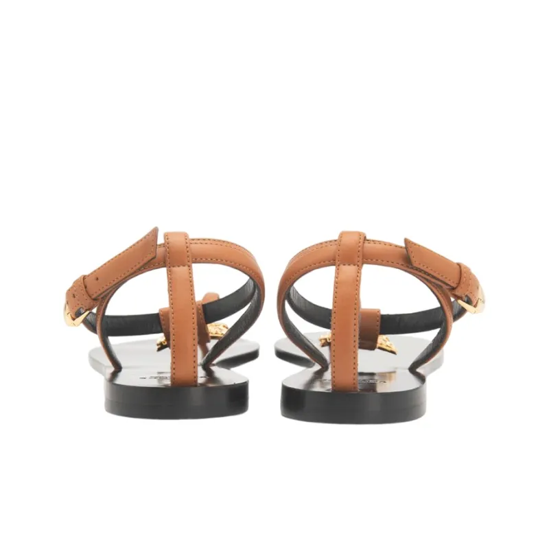VERSACE Stylish Sandals Women's Brown Black-4