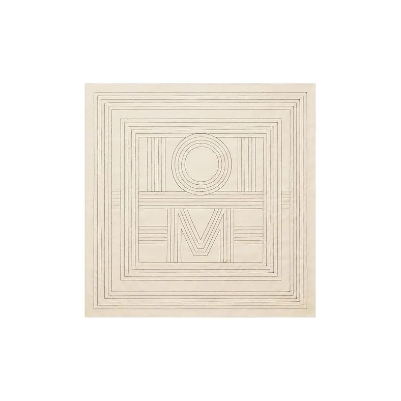 TOTEME Striped Embroidered Silk Scarf-0