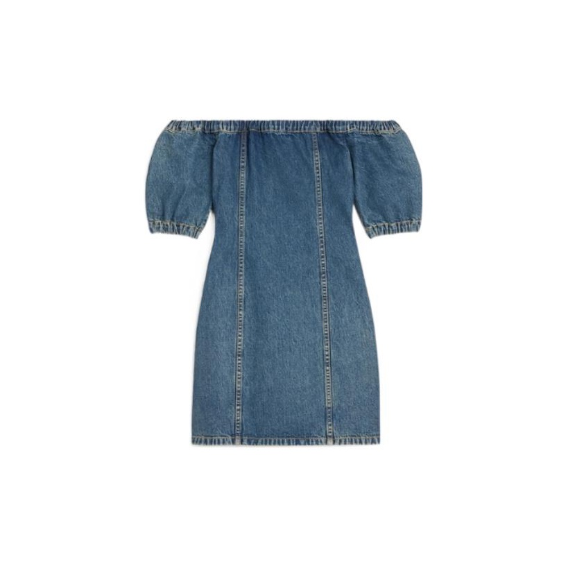 ワンピース CELINE Denim mini chemisier/dress Grigio DRESSES AND SKIRTS WOMEN | CELINE