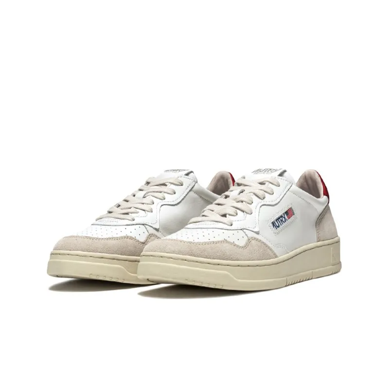 AUTRY Medalist Low 'White Red Suede' Women's-1