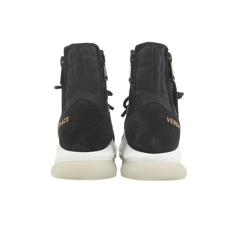 VERSACE Cross Chainer High Black White-4
