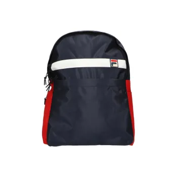 FILA Polyester Backpack Medium Size Unisex Dark Blue/Red/White