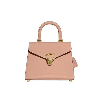 COACH Cow Leather Handbag, Shoulder Bag, Crossbody Bag Medium Size Women's Pink