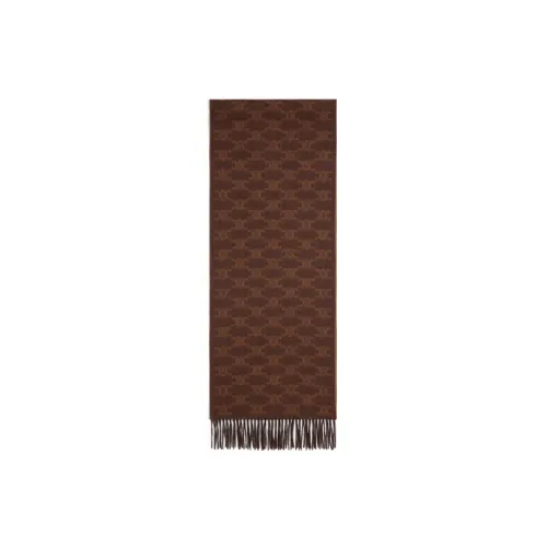 CELINE Knit Scarves Women's Brown