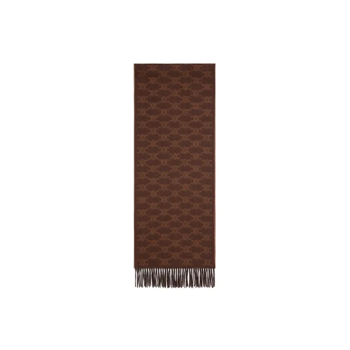 CELINE Scarf In Monogram Cashmere-0