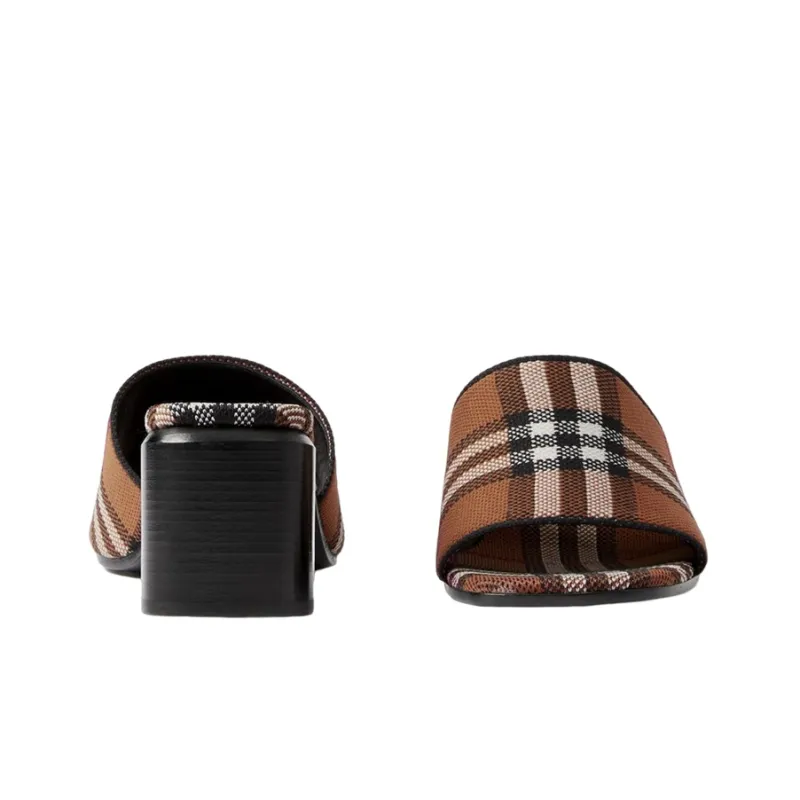 Burberry Check Block-heel Mules-3