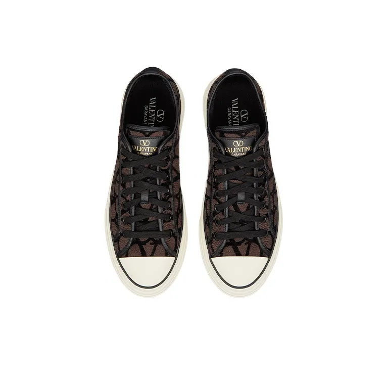 Valentino Toile Iconographe Low Brown-3