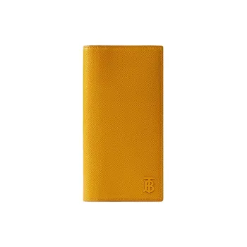 Burberry Calfskin Wallet Men's Golden Bowl Multicolor