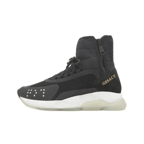 VERSACE Cross Chainer High Black White