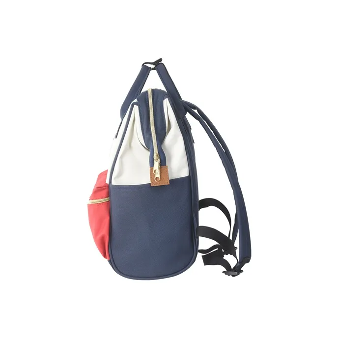 SURELAPTOP Oxford Mommy Bag, Backpack Regular Women's Beige Red Blue-3