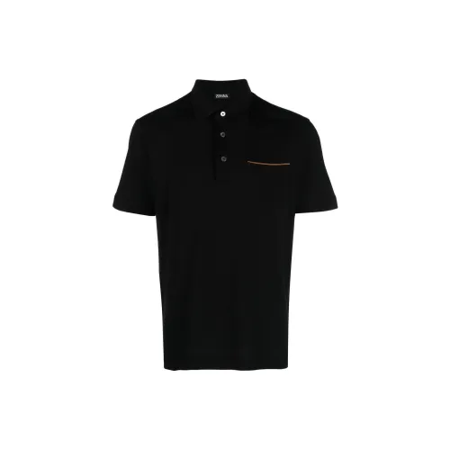 Ermenegildo Zegna Polo Shirts Men Black