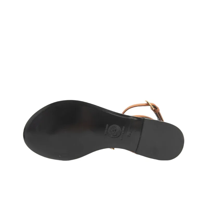 VERSACE Stylish Sandals Women's Brown Black-5