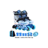 Blue Helmet Protective Gear Roller Skate Bags Clothing Sets