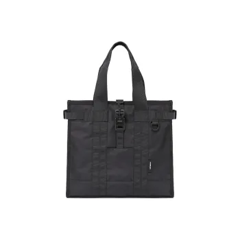COMBACK Polyamide Tote Bag, Shopping Bag, Handbag Unisex Black