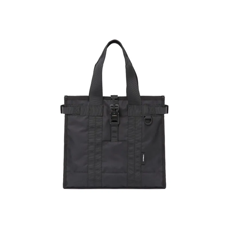 COMBACK Polyamide Tote Bag, Shopping Bag, Handbag Unisex Black-0