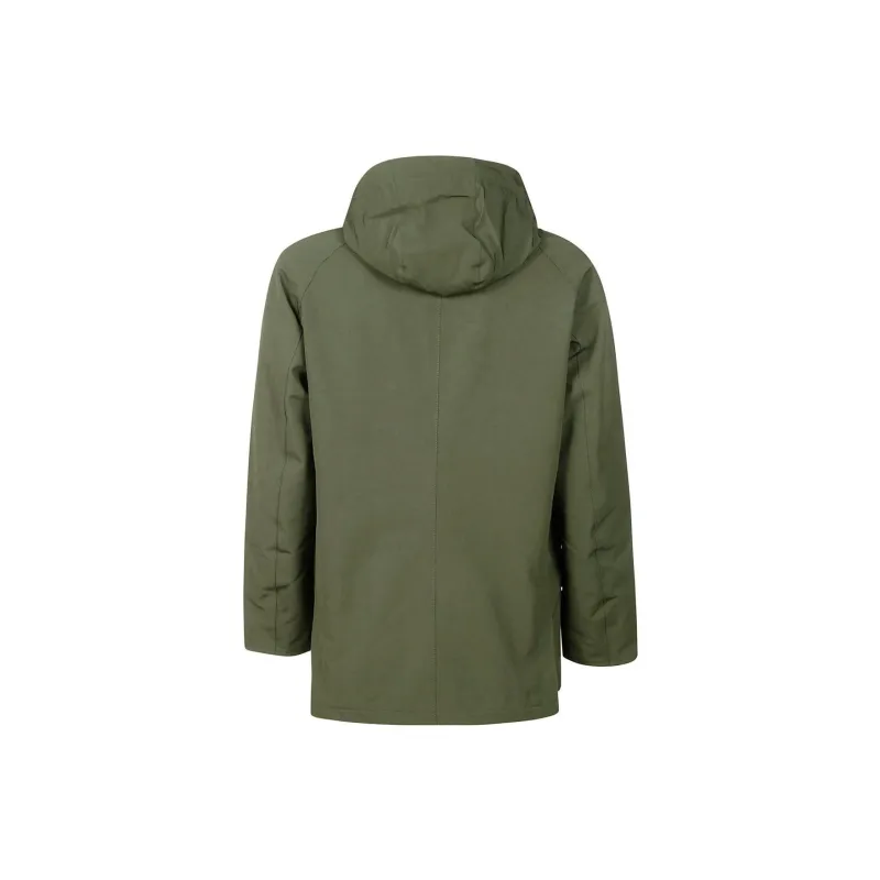 BARBOUR Button-Up Hooded Jacket-1
