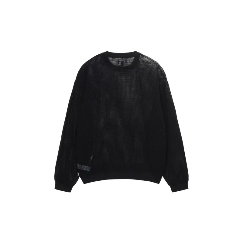 Stussy Cotton Mesh Long Sleeve Crew Top-22