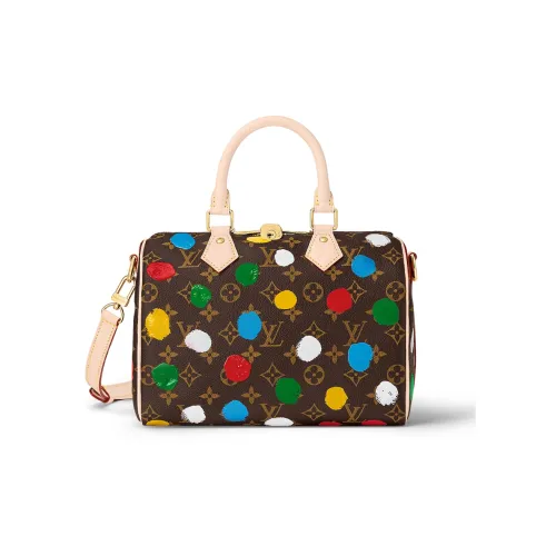 LOUIS VUITTON X Yayoi Kusama Speedy Bandouliere 25 Monogram Multicolor