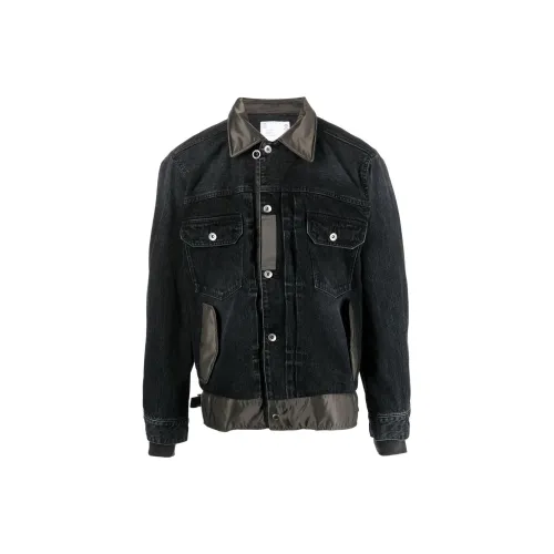 Sacai Jackets Men Black