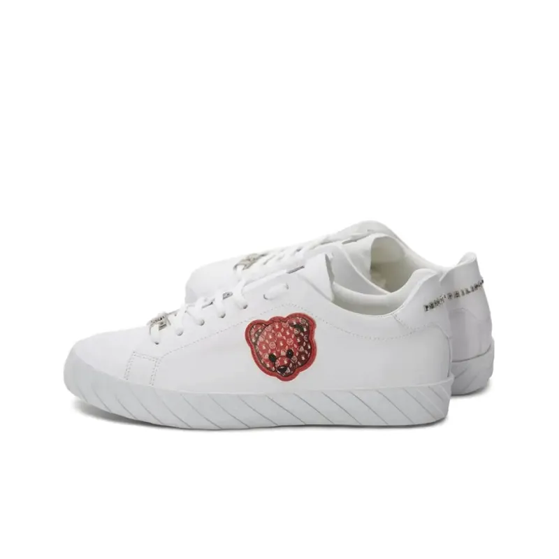PHILIPP PLEIN Stylish Skateboarding Shoes Men's White-2