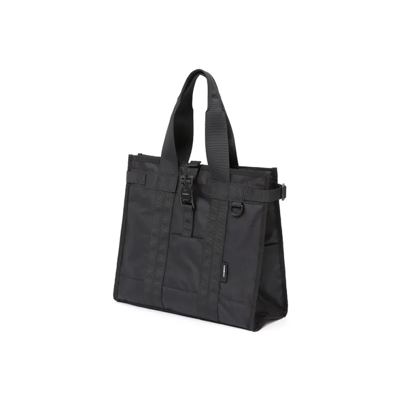COMBACK Polyamide Tote Bag, Shopping Bag, Handbag Unisex Black-1