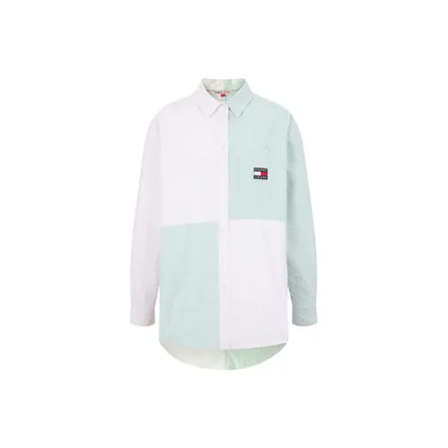 Tommy Hilfiger Shirts Women's Pink/White/Green Stripes