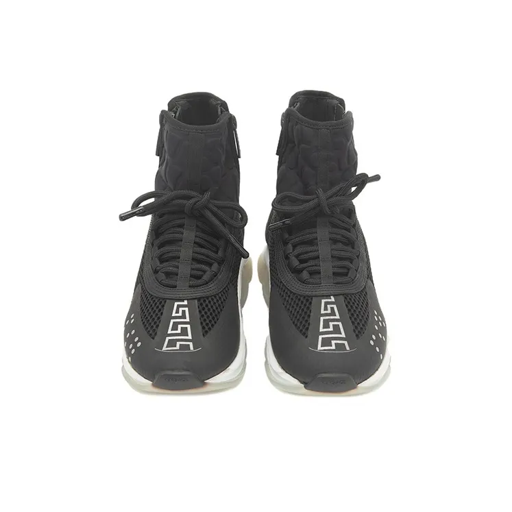 VERSACE Cross Chainer High Black White-3