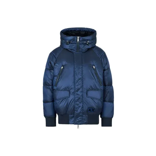 ARMANI EXCHANGE Puffer Jackets Men Navy