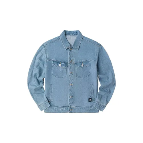 Lee Denim Jackets Unisex Medium Light Blue