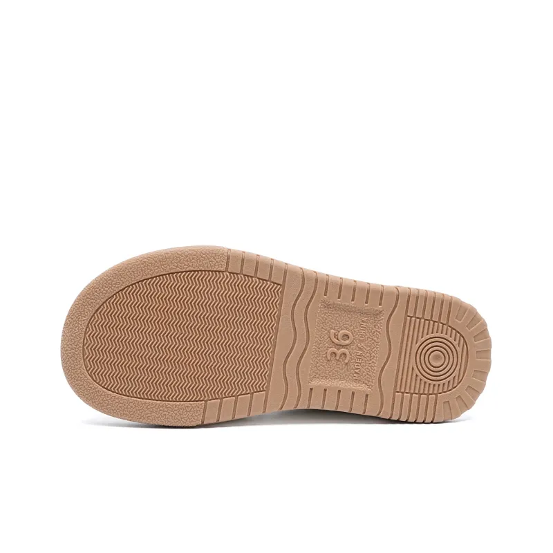 EBLAN Low Top Stylish Skateboarding Shoes Women's White Apricot-4
