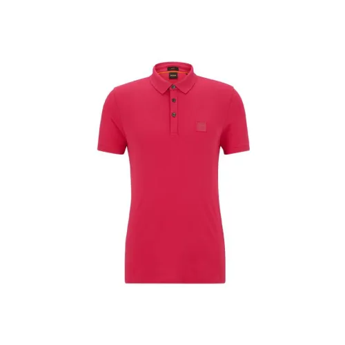 HUGO BOSS Polo Shirts Men Pink