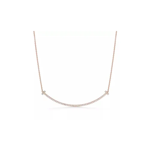 TIFFANY & CO. Tiffany T Necklaces Women's Rose Gold