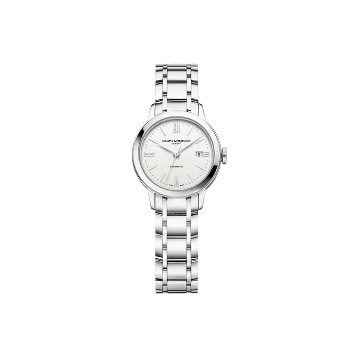 Baume & Mercier Classima Collection Automatic Mechanical Movement Women's Watch Watch 27mm Silver Dial-0
