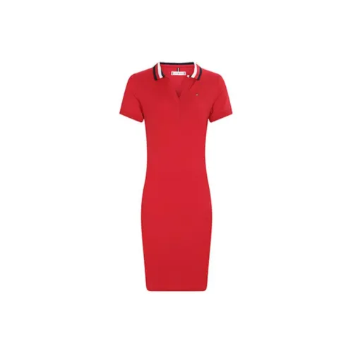 Tommy Hilfiger Short-Sleeved Dresses Women's Red