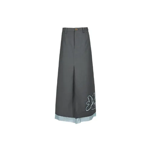 GOOD BAI Casual Long Skirts Women's Academy Gray