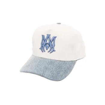 AMIRI Baseball Caps Men's Ecru/Light Blue