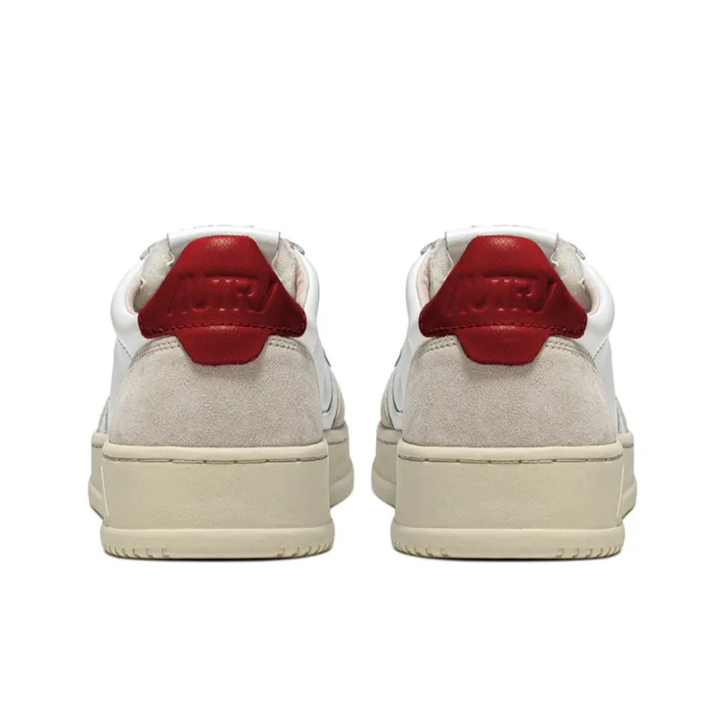 AUTRY Medalist Low 'White Red Suede' Women's-3