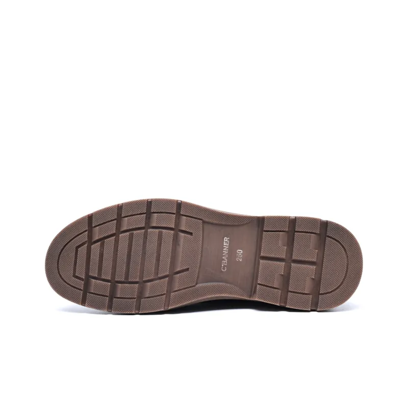 C°BANNER Dress Shoes Men Low-Top Black Gray Color-4