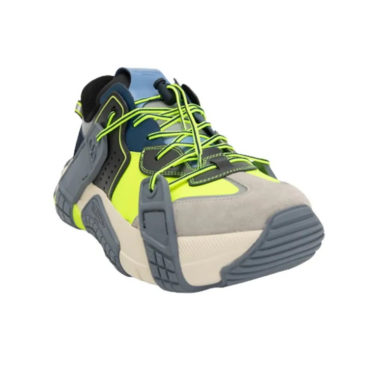 Valentino VLTN Wod Cushioning Low Top Sports Casual Shoes Men's Gray Yellow-1